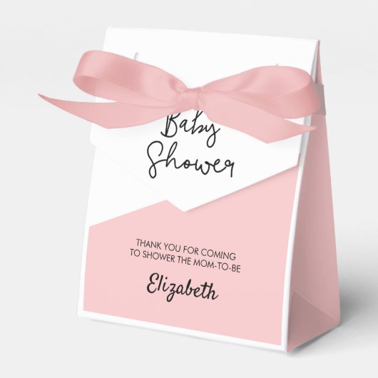 Baby Girl Pink Baby Dusche Personalisiert Geschenkschachtel (Vorderseite)