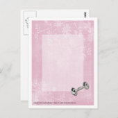 Baby Girl Pink Blume Postcard Postkarte (Vorne/Hinten)