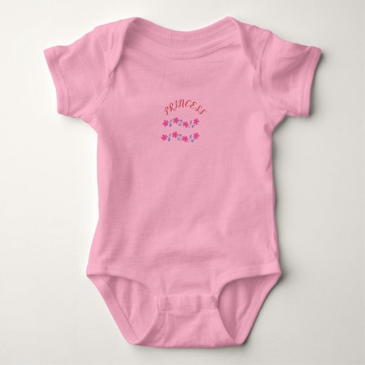 Baby Girl Pink Bodysuit Strampler (Vorderseite)