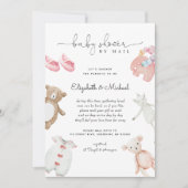 Baby Girl Pink Boho Kinderdusche per Mail Einladung (Vorderseite)