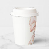 Baby Girl Pink Bow Baby Shower  Pappbecher (Rechts)