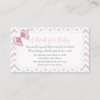 Baby Girl Pink Bow bringen eine Reservekartendusch Begleitkarte
