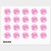 Baby Girl Pink Bow Sticker (Blatt)