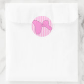Baby Girl Pink Bow Sticker (Tasche)
