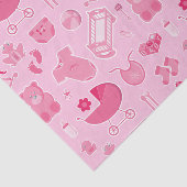 Baby Girl Pink Collage Seidenpapier (Ausschnitt)