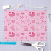 Baby Girl Pink Collage Seidenpapier (Handwerk)