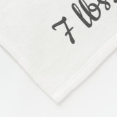 Baby Girl Pink Elephant Balloons Birth Stats Baby Fleecedecke (Ecke)