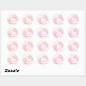 Baby Girl Pink Footprint Einfache Aufkleber (Blatt)