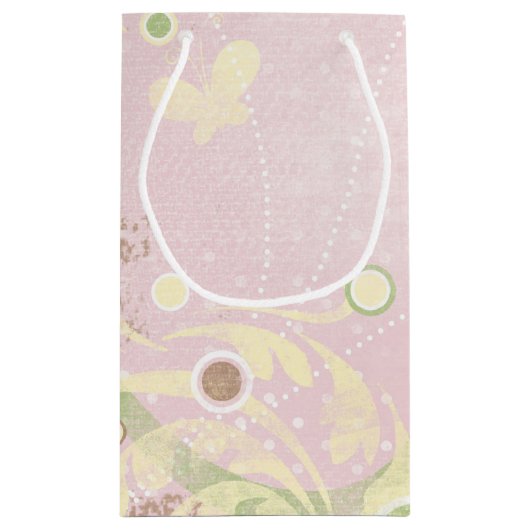 Baby Girl Pink Geschenktasche Kleine Geschenktüte (Rückseite)