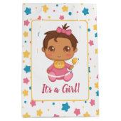 Baby Girl Pink Jumpsuit Dark Mittlere Geschenktüte (Vorderseite)