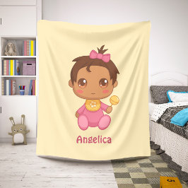 Baby Girl Pink Jumpsuit Individuelle Name Sherpadecke