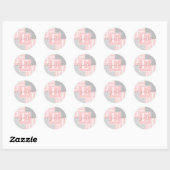 Baby Girl Pink Modern Sticker (Blatt)