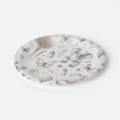 Baby Girl Pink Pappteller (Schrägansicht)