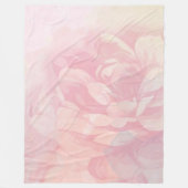 Baby Girl Pink Pastel Viktorianische Rose Muster Fleecedecke (Vorderseite)