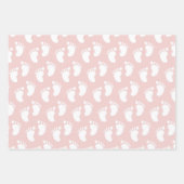 Baby Girl Pink Pattern Geschenkpapier Set (Vorderseite 2)