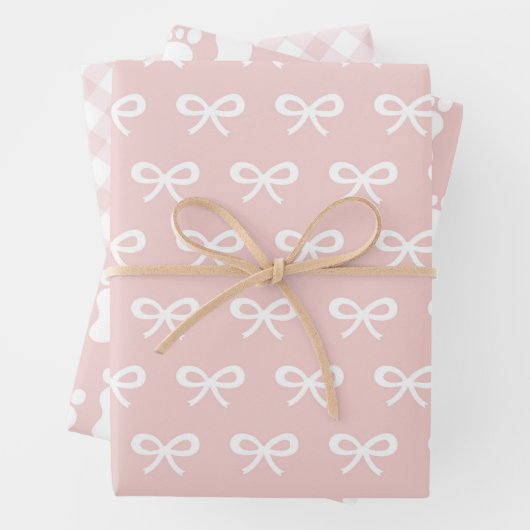 Baby Girl Pink Pattern Geschenkpapier Set (Beispiel)