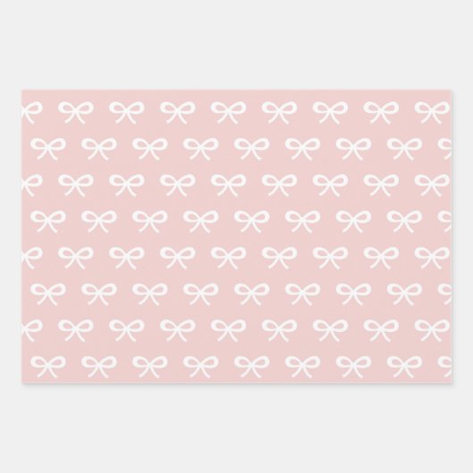 Baby Girl Pink Pattern Geschenkpapier Set (Vorderseite)