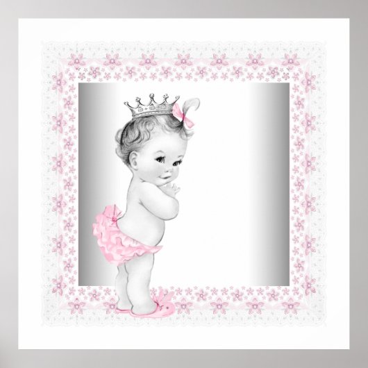 Baby Girl Pink Princess Poster (Vorne)