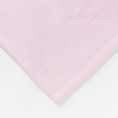 Baby Girl Pink Rattle Fleece Blanket (Ecke)
