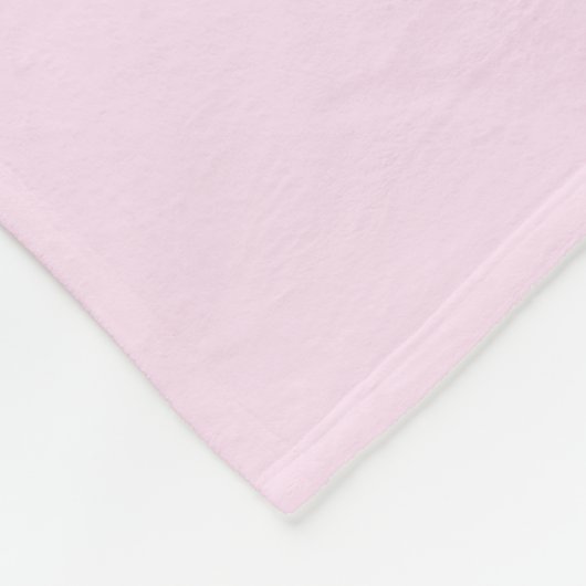 Baby Girl Pink Rattle Fleece Blanket (Ecke)