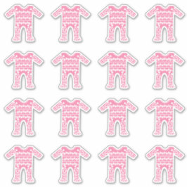 Baby Girl Pink Romper Anzug Aufkleber