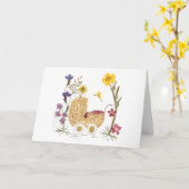 Baby Girl präsentiert Blume Design Karte (Gelbe Blume)