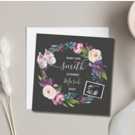 Baby Girl Pregnancy Ankündigung