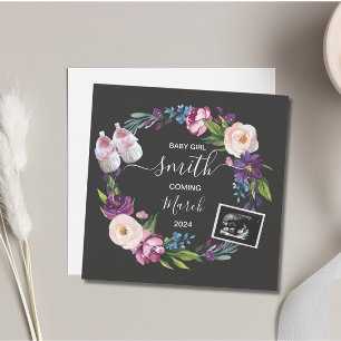 Baby Girl Pregnancy Ankündigung