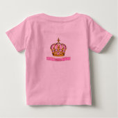 Baby Girl Princess Baby T-shirt (Rückseite)