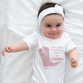 Baby Girl Princess Cowgirl Niedlich Baby Strampler