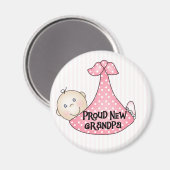 Baby Girl Proud Grandpa Magnet (Vorderseite/Rückseite)