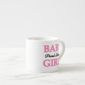 Baby Girl Proud Sister Geschenke Espressotasse (Vorderseite Rechts)