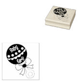 Baby Girl Rattle Rubber Briefmarke Gummistempel (Stempel)