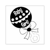 Baby Girl Rattle Rubber Briefmarke Gummistempel (Prägung)