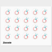 Baby Girl Rattle Stickers (Blatt)