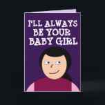 BABY GIRL ROMANTIC CARD FÜR IHRE HUSBAND-LIEBE SIE KARTE<br><div class="desc">INSIDE-LESEN: ICH LIEBE SIE</div>