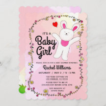 Baby Girl - Rosa mit SonnenBaby-Duschkarte
