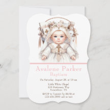 Baby Girl Rose Gold Basket Taufe