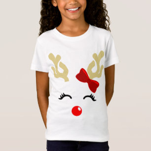 Baby Girl Rudolph Reindeer T-Shirt