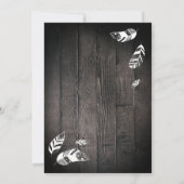 Baby girl Rustic adventure babyshower Einladung (Rückseite)