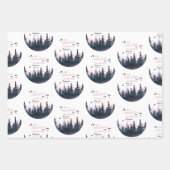 Baby Girl Rustikales Abenteuer Babydusche Geschenkpapier Set (Vorderseite)