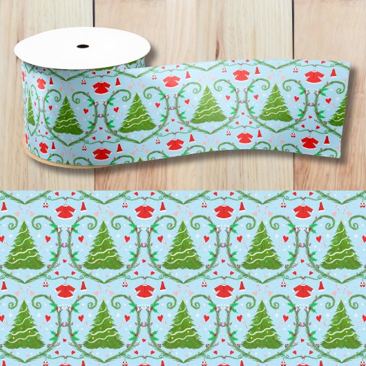 Baby Girl Santa Outfit Babydusche Muster Satinband