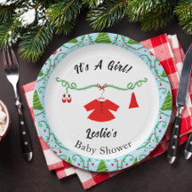 Baby Girl Santa Outfit Babydusche
