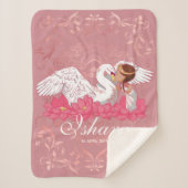 Baby Girl Saraswati with her White Swan Sherpadecke (Vorderseite)