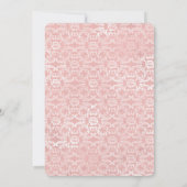 Baby Girl Script personalize Date Birth Ankündigung (Rückseite)