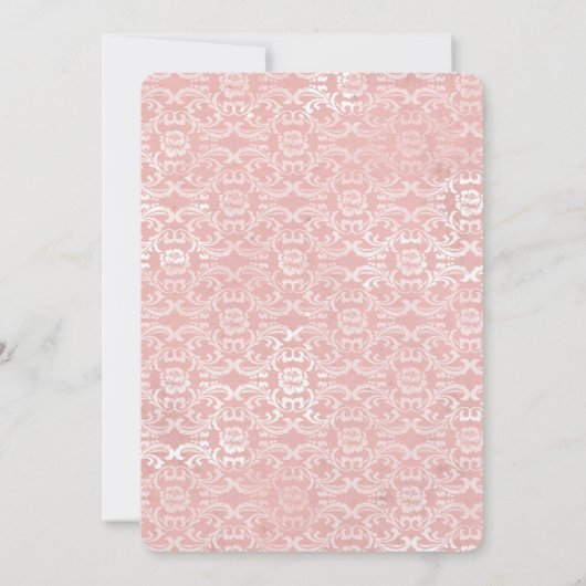 Baby Girl Script personalize Date Birth Ankündigung (Rückseite)