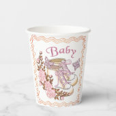 Baby Girl Shoes Pappbecher (Rückseite)