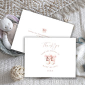 Baby Girl Shoes The Nursery of Kids Thank You  Dankeskarte