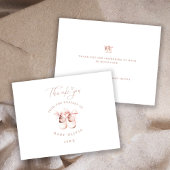 Baby Girl Shoes The Nursery of Kids Thank You Dankeskarte