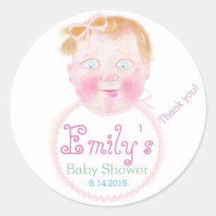 Baby Girl Shower Aufkleber von BabyLaia.